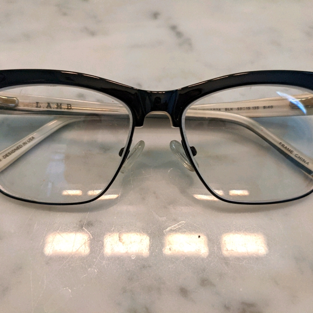 L.A.M.B. eyeglasses frames LA024 black Gwen